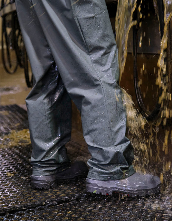 Technidairy and Dunlop Purofort+ standing up to cow poo and waste in the dairy shed