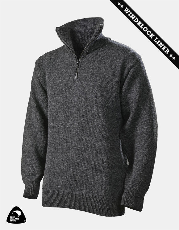 Wildridge Glenmore Woollen Jersey Charcoal