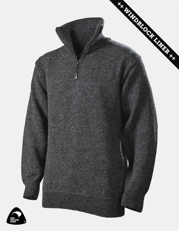 Wildridge Glenmore Woollen Jersey Charcoal