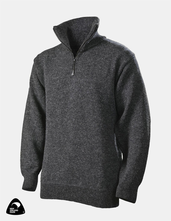 Wildridge Nine Mile Woollen Jersey Charcoal