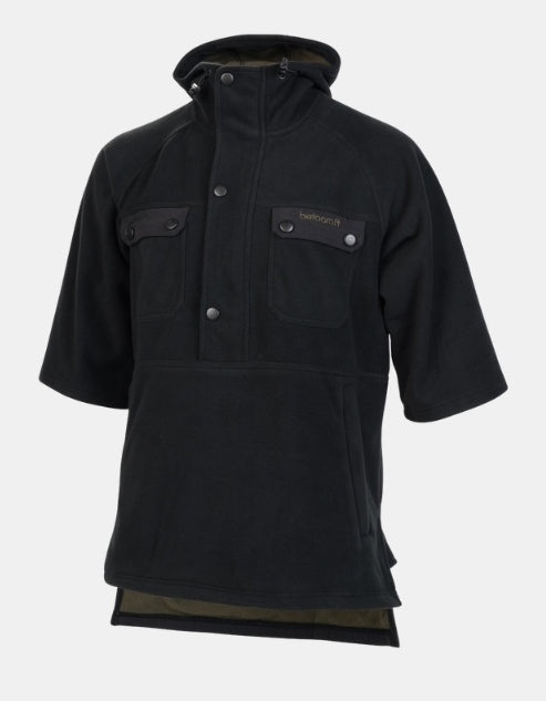 Zephyr Mens Fleece SS Anorak Black