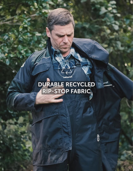 ISO940 durable recycled ripstop nylon 100% waterproof rainwear video